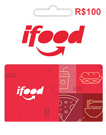 Comprar R$ 100 Reais Ifood Gift Card (BR) Saldo Carteira