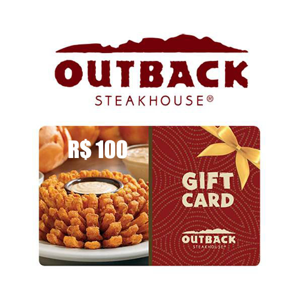 R$ 100,00 Outback Gift Card  Comprar Vale Presente + Barato