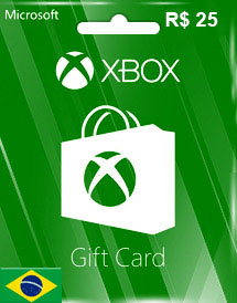 Gift Card Microsoft Xbox 25 reais - Envio Imediato - Gift Card Online